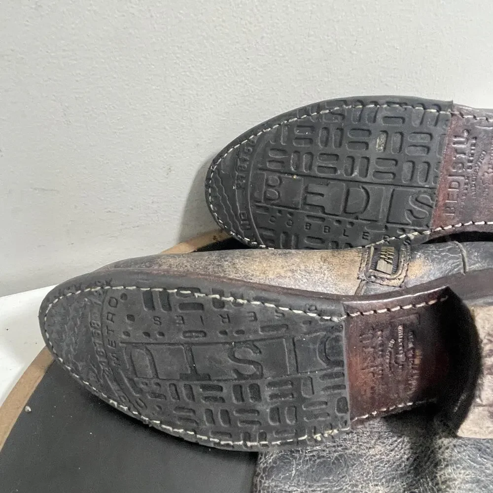 Bed Stu‎ Boots Manchester Riding Boots Women SZ 8 Hand Wash Leather Tall Gray